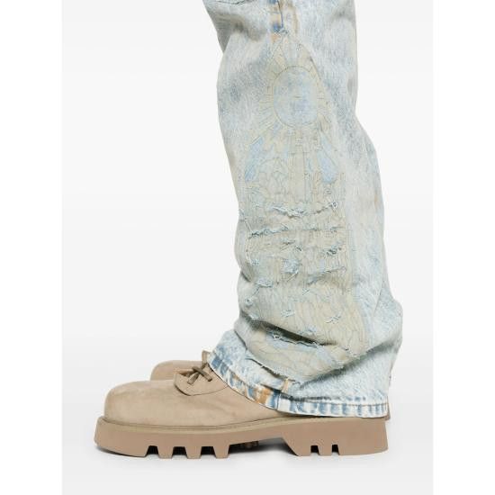 Who Decides War WHO DECIDES WAR Men Denim Pants MECHANIC SIGNA DENIM BLUE Size US 30 / EU 46 - 2 Thumbnail