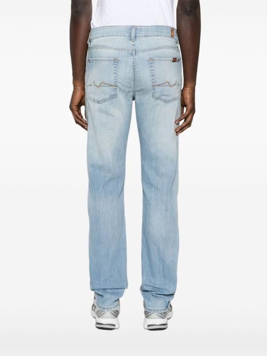 7 For All Mankind 7 FOR ALL MANKIND Men Denim Pants JSMS83L0LE 7F00 Black Size US 34 / EU 50 - 2 Thumbnail