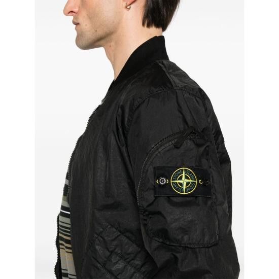 Stone Island STONE ISLAND Men Bomber Jackets 154100004 S0A21 V0029 BLACK Size US M / EU 48-50 / 2 - 3 Thumbnail