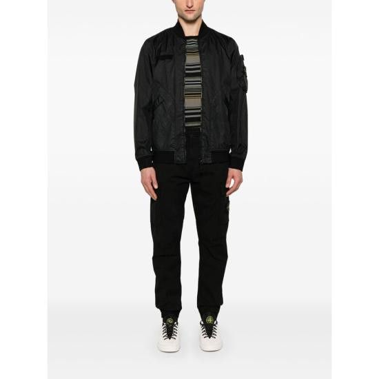 Stone Island STONE ISLAND Men Bomber Jackets 154100004 S0A21 V0029 BLACK Size US M / EU 48-50 / 2 - 2 Thumbnail