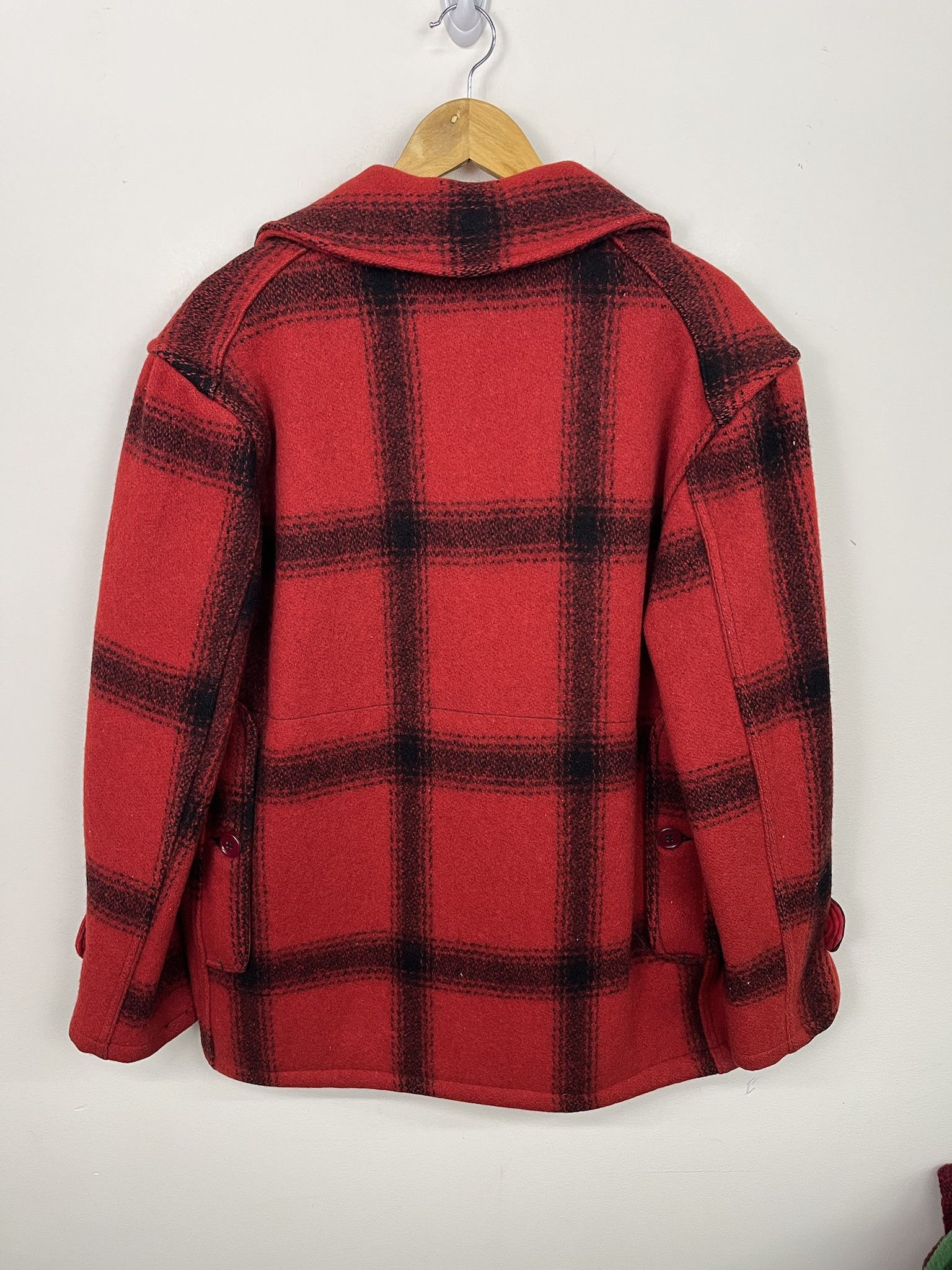 Filson × Vintage × Woolrich Woolen Mills Vintage 60s JC Higgins Red Wool Jacket Size L (42) Size US L / EU 52-54 / 3 - 2 Thumbnail