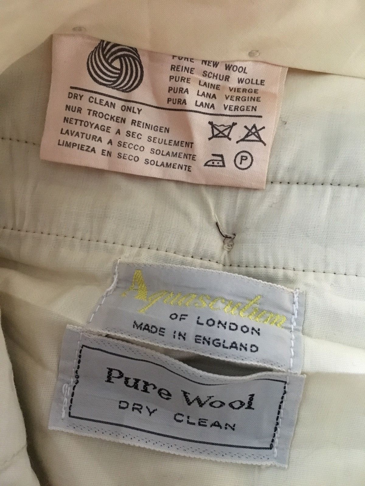 Aquascutum Vintage Aquascutum Pure Wool Pants Casual Pants Rare Design Size US 31 - 7 Thumbnail