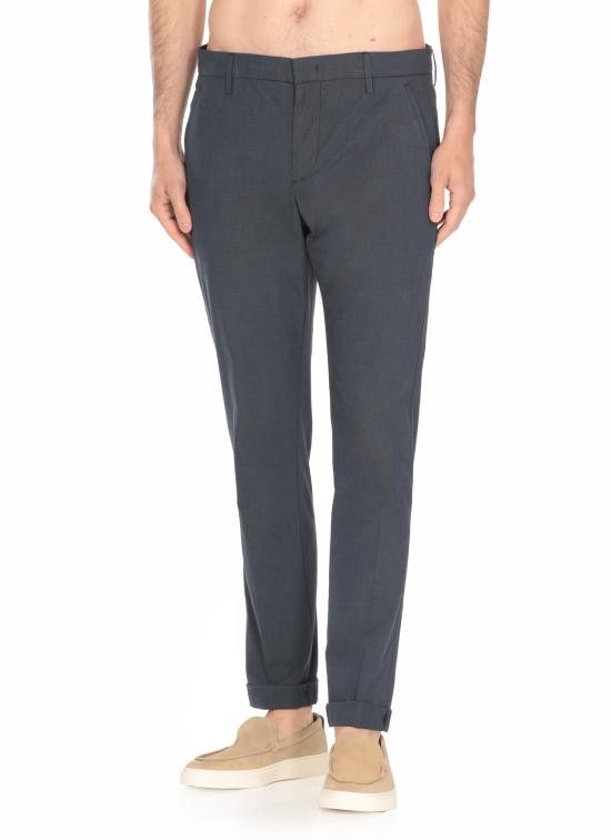Dondup DONDUP Men Straight Pants UP235 FS0278 002888 Blue Size US 31 - 3 Thumbnail