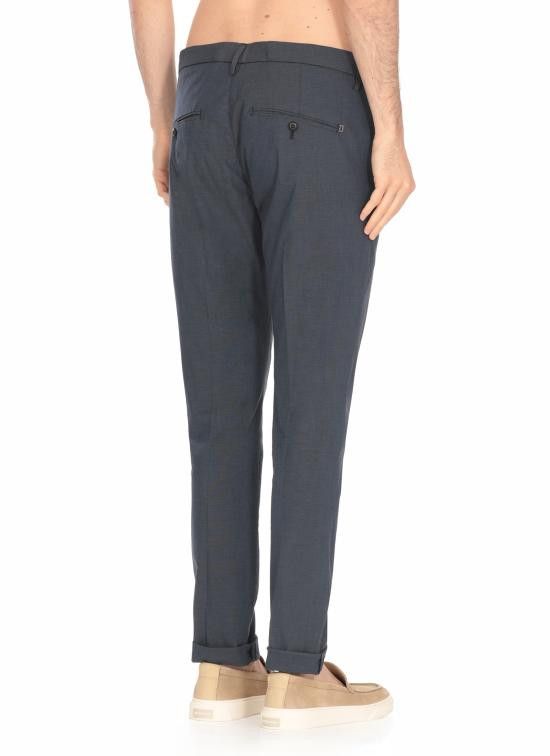 Dondup DONDUP Men Straight Pants UP235 FS0278 002888 Blue Size US 33 - 4 Thumbnail