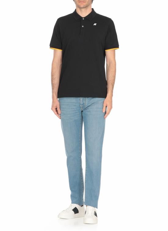 K-Way K-WAY Men Polo Shirts K1125BW K89 Blue Size US L / EU 52-54 / 3 - 3 Thumbnail