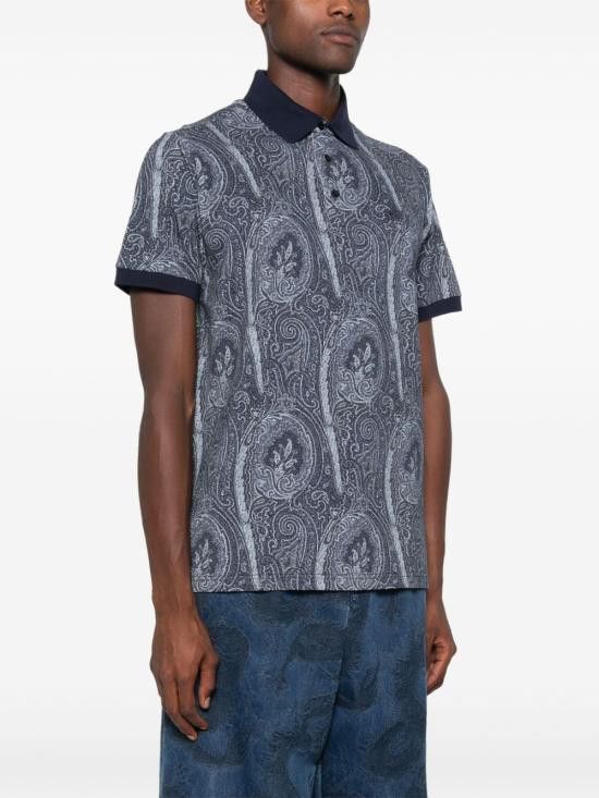 Etro ETRO Men T-Shirts MRMD0004 AK472X0883 Blue Size US S / EU 44-46 / 1 - 3 Thumbnail