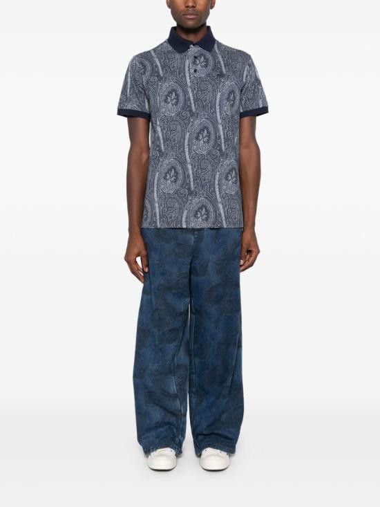 Etro ETRO Men T-Shirts MRMD0004 AK472X0883 Blue Size US S / EU 44-46 / 1 - 4 Thumbnail