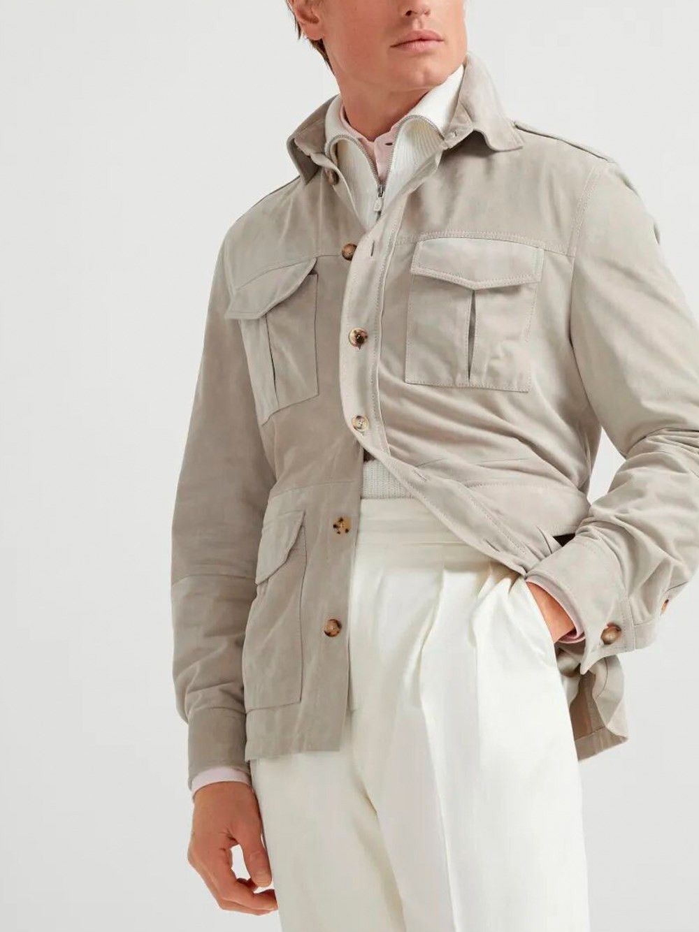 Brunello Cucinelli Overshirt Size US XL / EU 56 / 4 - 4 Thumbnail