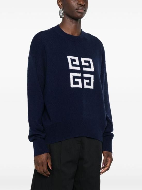 Givenchy GIVENCHY Women Sweater BW90QY4ZEQ 411 Blue Size S / US 4 / IT 40 - 4 Thumbnail