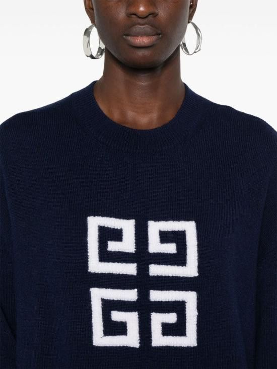 Givenchy GIVENCHY Women Sweater BW90QY4ZEQ 411 Blue Size S / US 4 / IT 40 - 3 Thumbnail