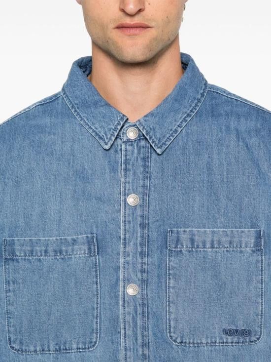 Levi's LEVI'S Men Long Tops A8553 0000 Blue Size US S / EU 44-46 / 1 - 5 Thumbnail