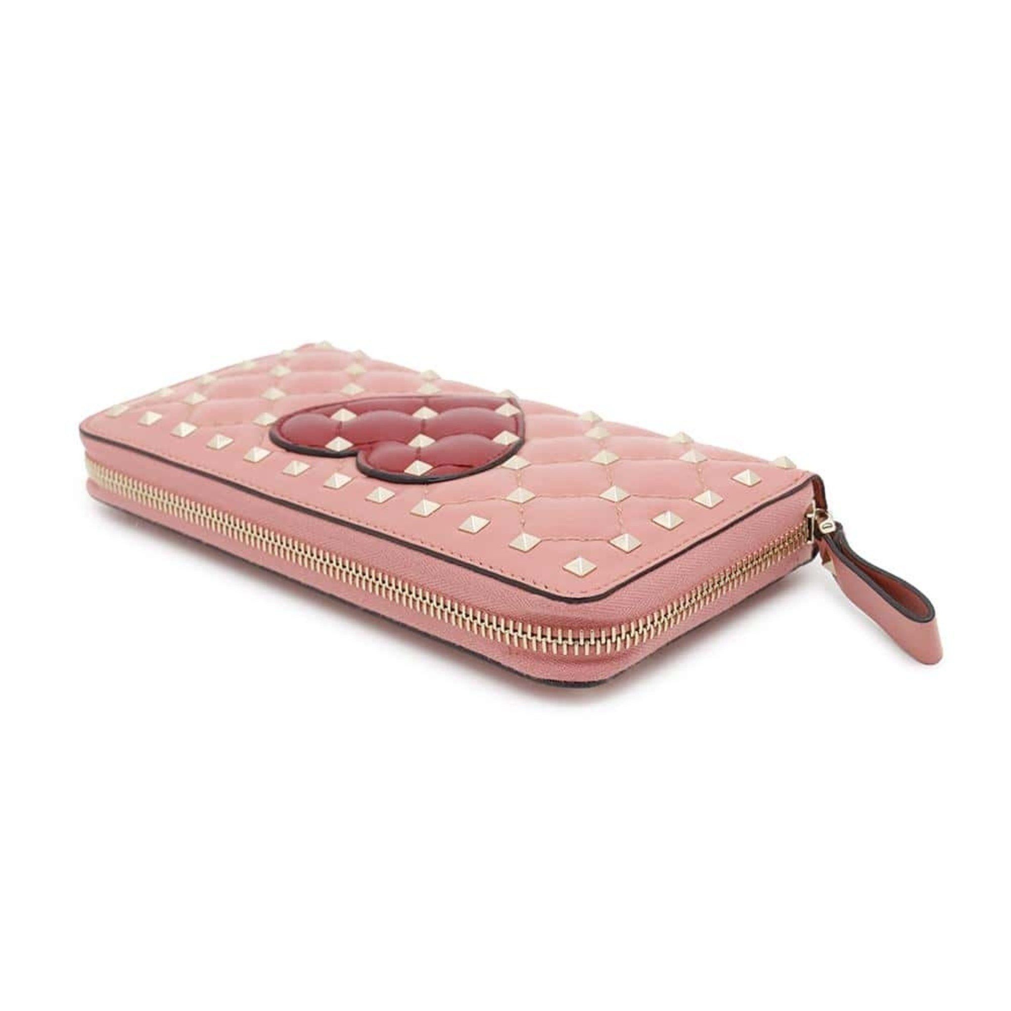 Valentino Valentino Garavani Long Wallet Studs Heart PW0P0P00QVX VALENTINO Size ONE SIZE - 2 Thumbnail