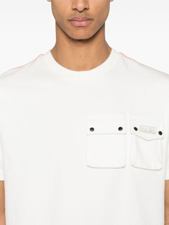 Napapijri NAPAPIJRI Men T-Shirts NP0A4IEL N1A1 White Size US S / EU 44-46 / 1 - 4 Thumbnail