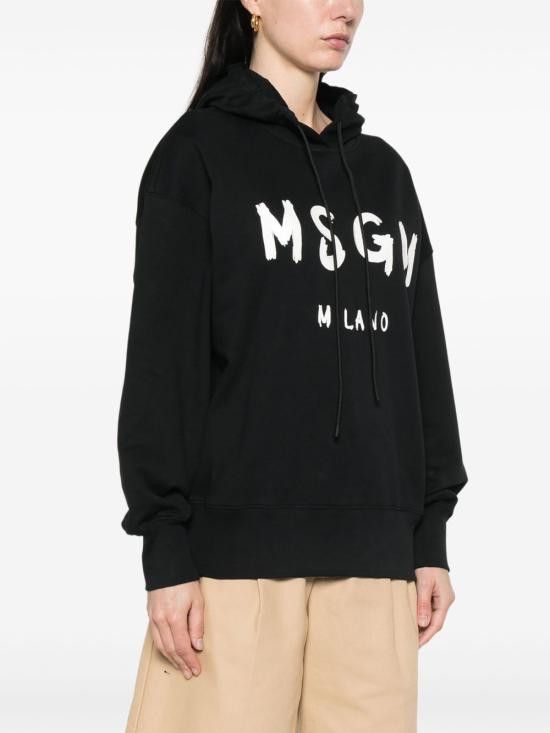 MSGM MSGM Women Hoodies 2000MDM515 30000099 Black Size XS / US 0-2 / IT 36-38 - 5 Thumbnail