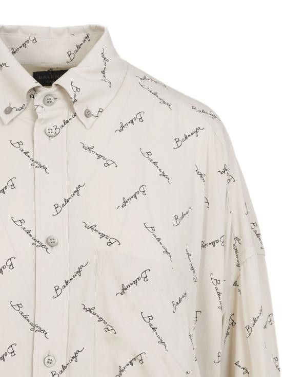 Balenciaga BALENCIAGA Women Shirts 773300 TRLB19711 Beige Size M / US 6-8 / IT 42-44 - 3 Thumbnail