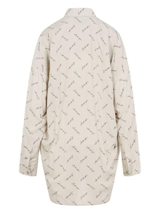 Balenciaga BALENCIAGA Women Shirts 773300 TRLB19711 Beige Size S / US 4 / IT 40 - 2 Thumbnail