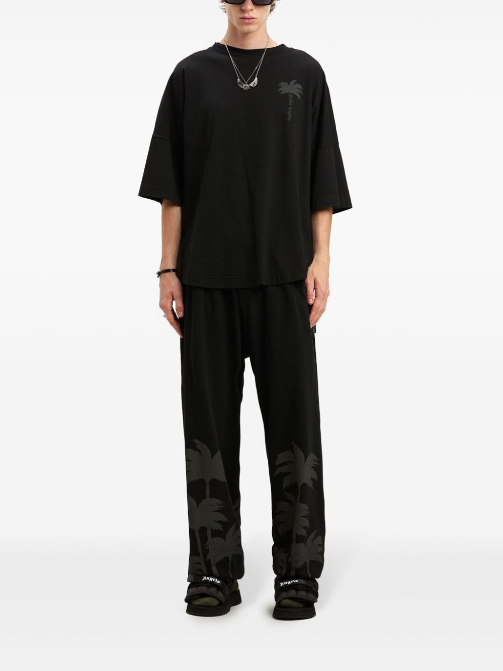 Palm Angels `Palms` Oversize T-Shirt Size US XL / EU 56 / 4 - 2 Thumbnail