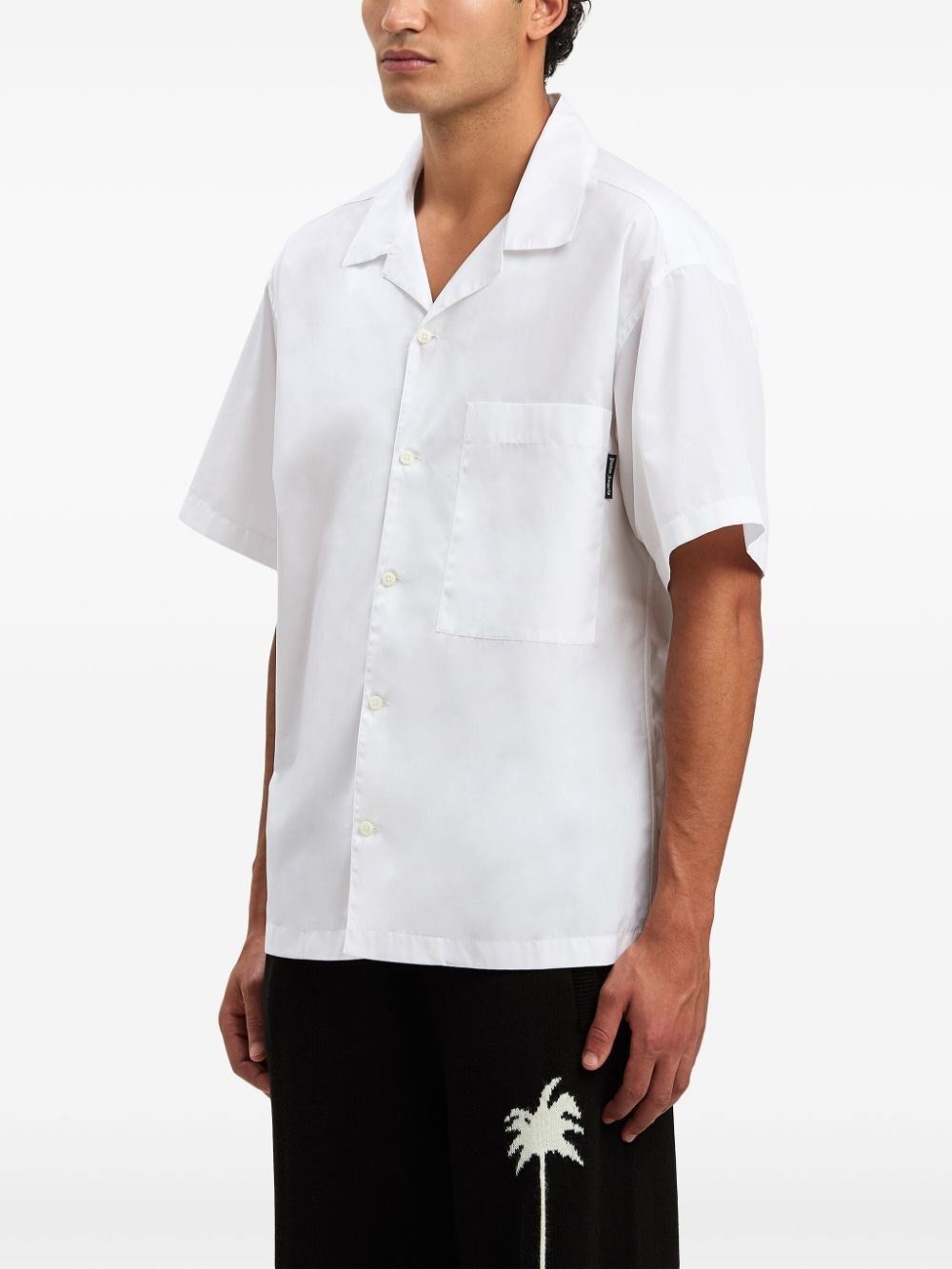 Palm Angels `Curved Logo Classic` Short Sleeve Shirt Size US XL / EU 56 / 4 - 3 Thumbnail