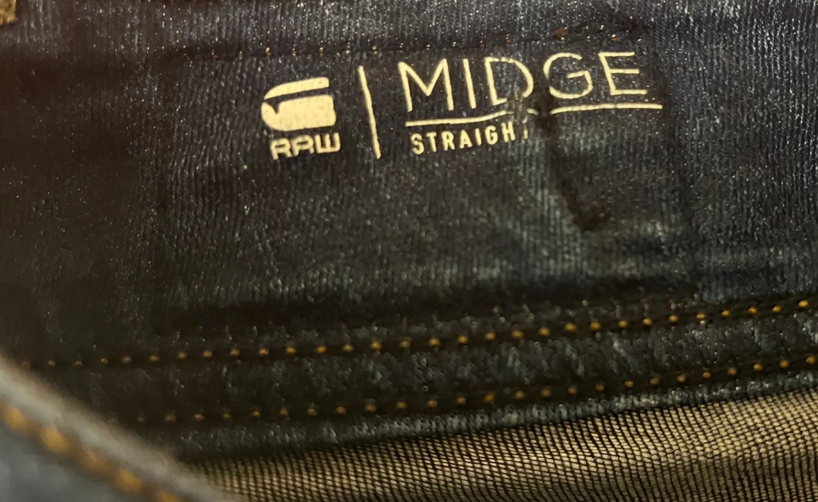 G-Star G STAR RAW Midge straight Jeans Size 32" / US 10 / IT 46 - 3 Thumbnail