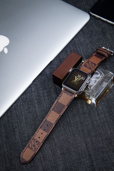 my 44mm series 4 with a custom louis vuitton band made from a