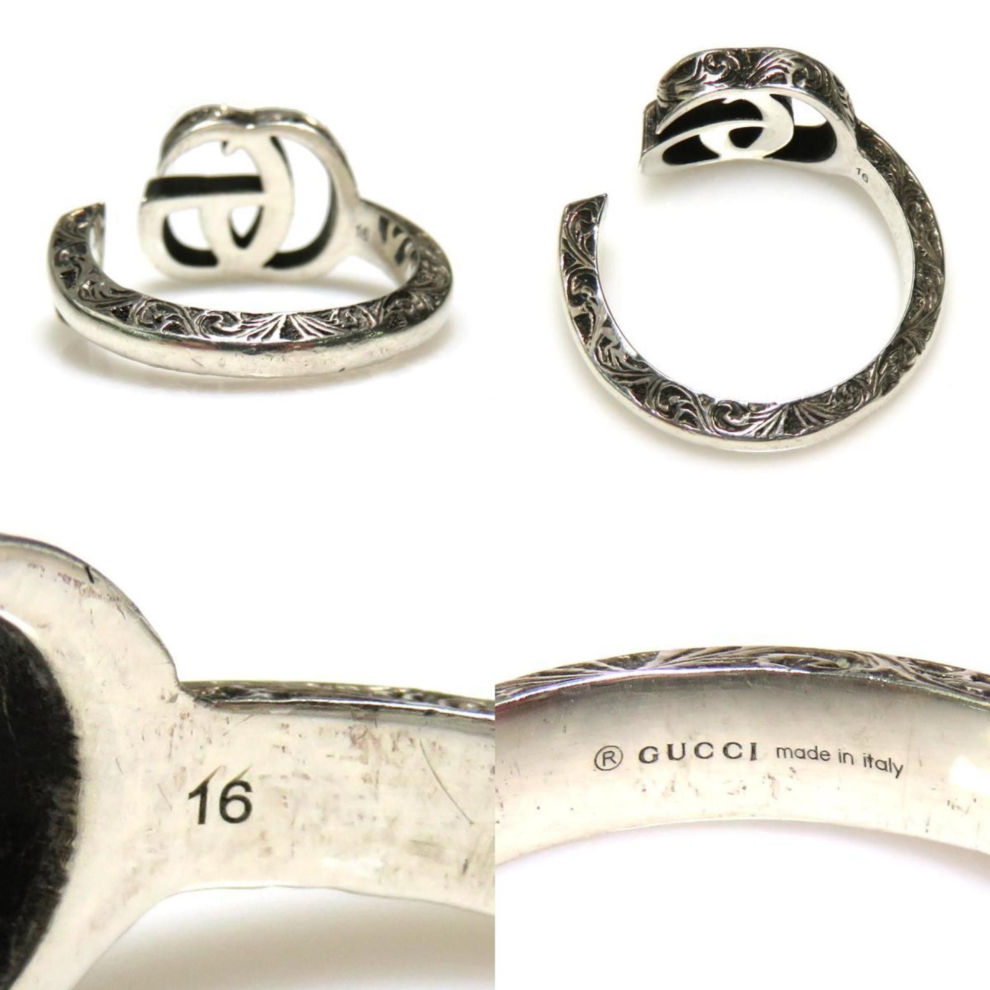 Gucci Gucci Ring Silver 925 Men's h31055g Size ONE SIZE - 4 Thumbnail