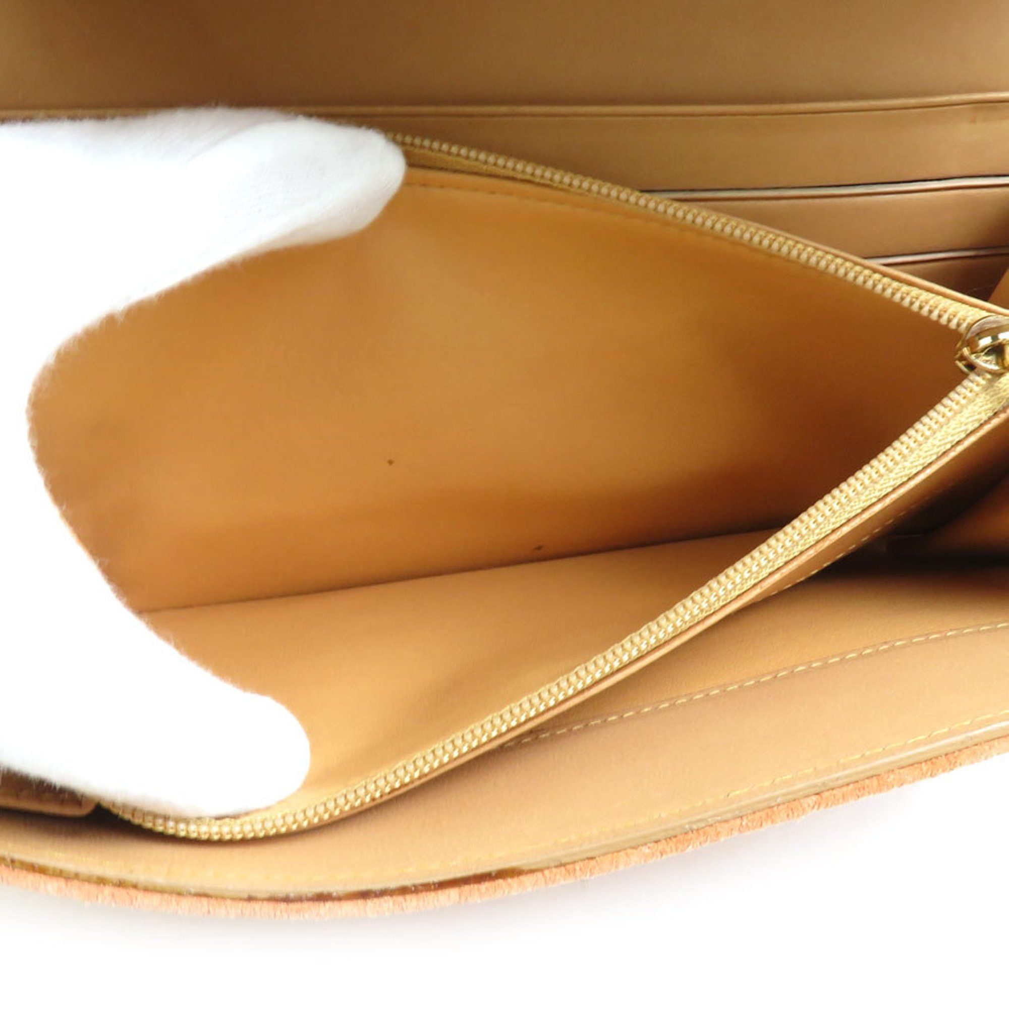 Celine CELINE Long Wallet Suede Orange Beige Women's e60237a Size ONE SIZE - 4 Thumbnail