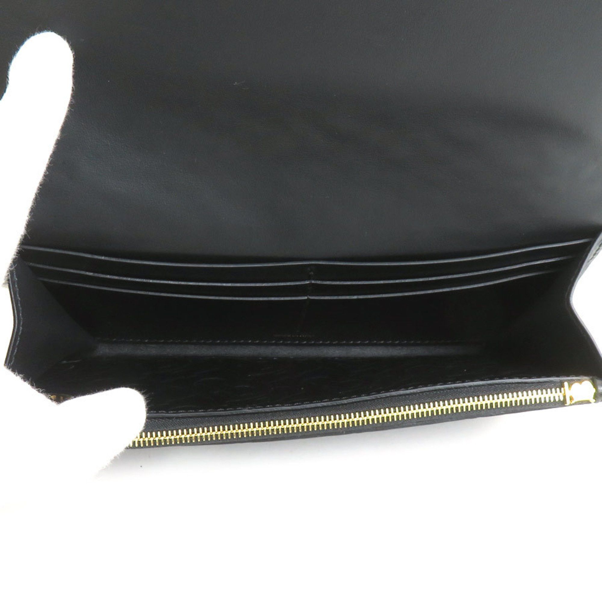 Burberry Burberry Long Wallet Leather Black Men's Women's h31049k Size ONE SIZE - 3 Thumbnail