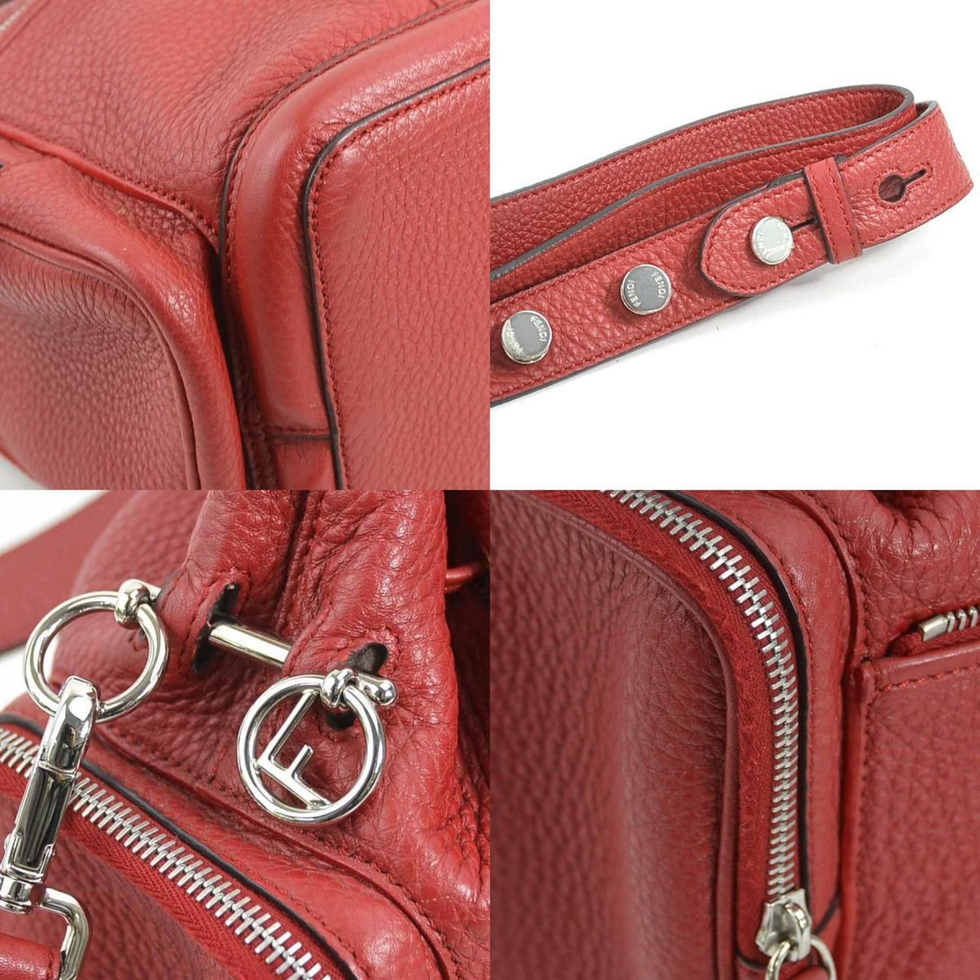Fendi FENDI Shoulder Bag Montresor Leather Burgundy Silver Women's 8BT301-NDU e60233a Size ONE SIZE - 4 Thumbnail