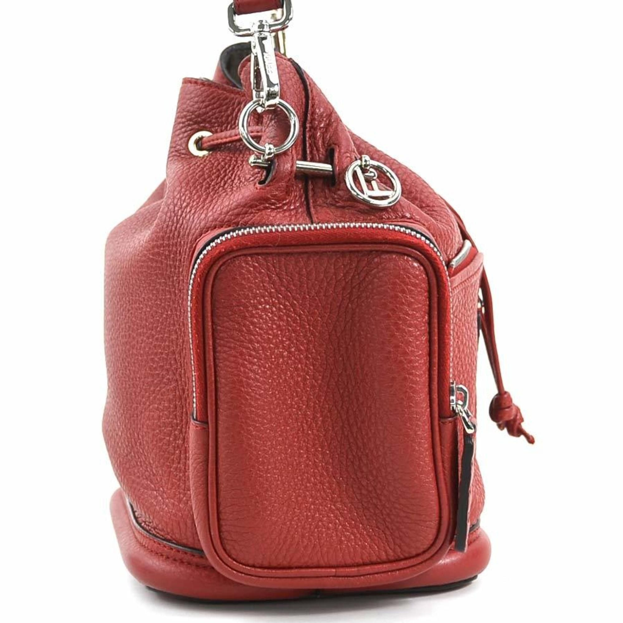 Fendi FENDI Shoulder Bag Montresor Leather Burgundy Silver Women's 8BT301-NDU e60233a Size ONE SIZE - 2 Thumbnail