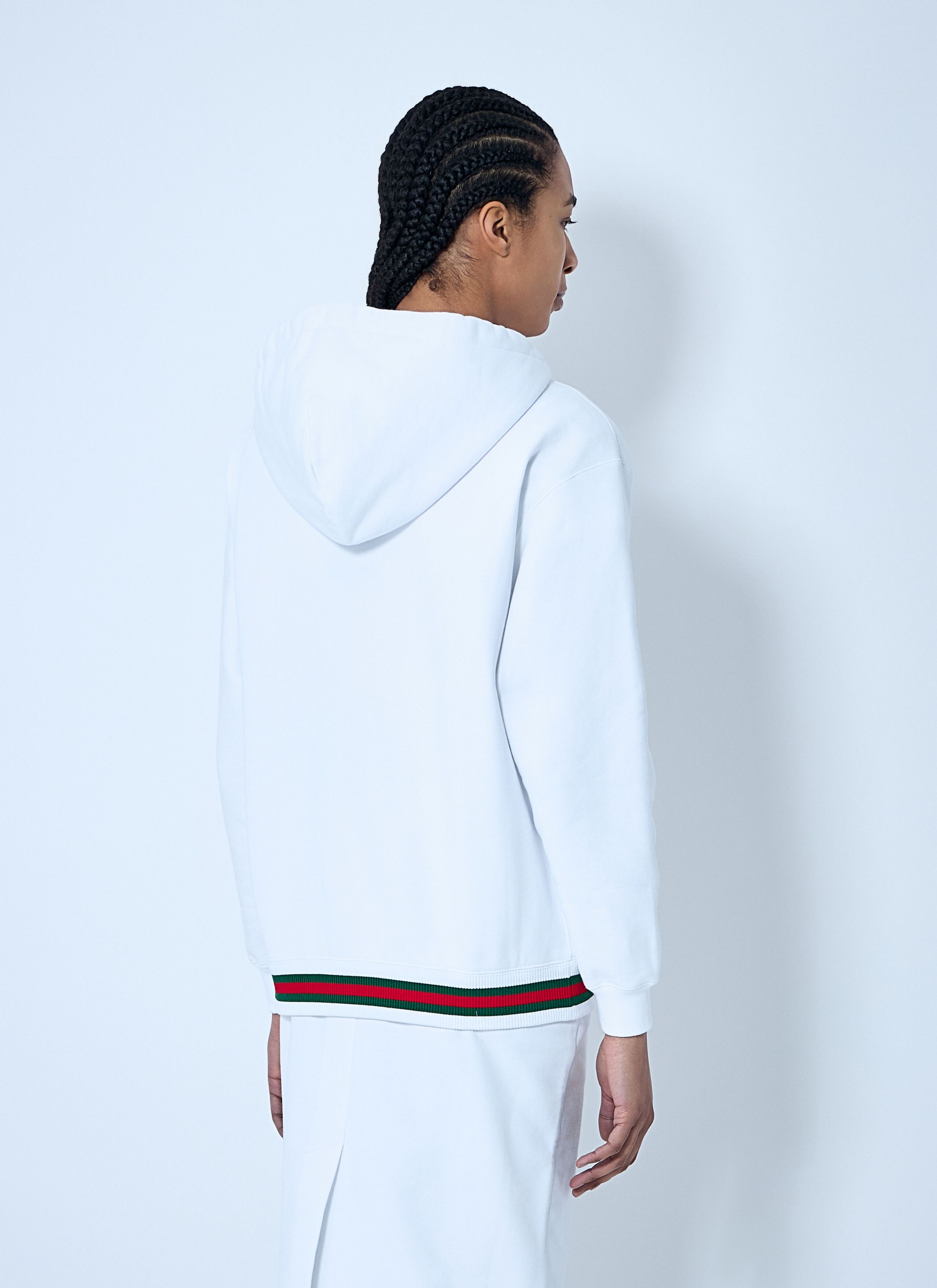 Gucci Web Trim Hooded Sweatshirt Size XS / US 0-2 / IT 36-38 - 4 Thumbnail