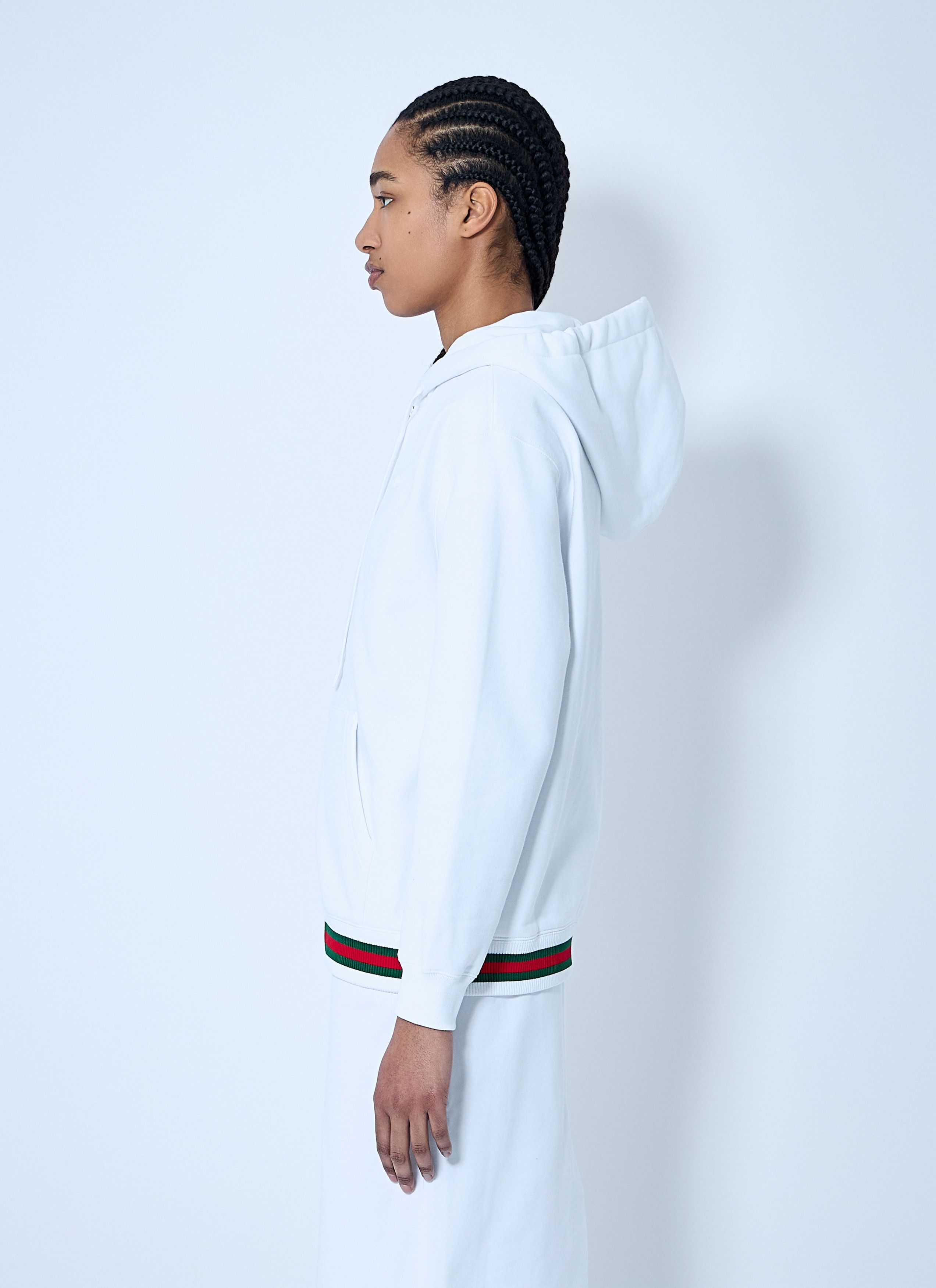 Gucci Web Trim Hooded Sweatshirt Size XS / US 0-2 / IT 36-38 - 3 Thumbnail