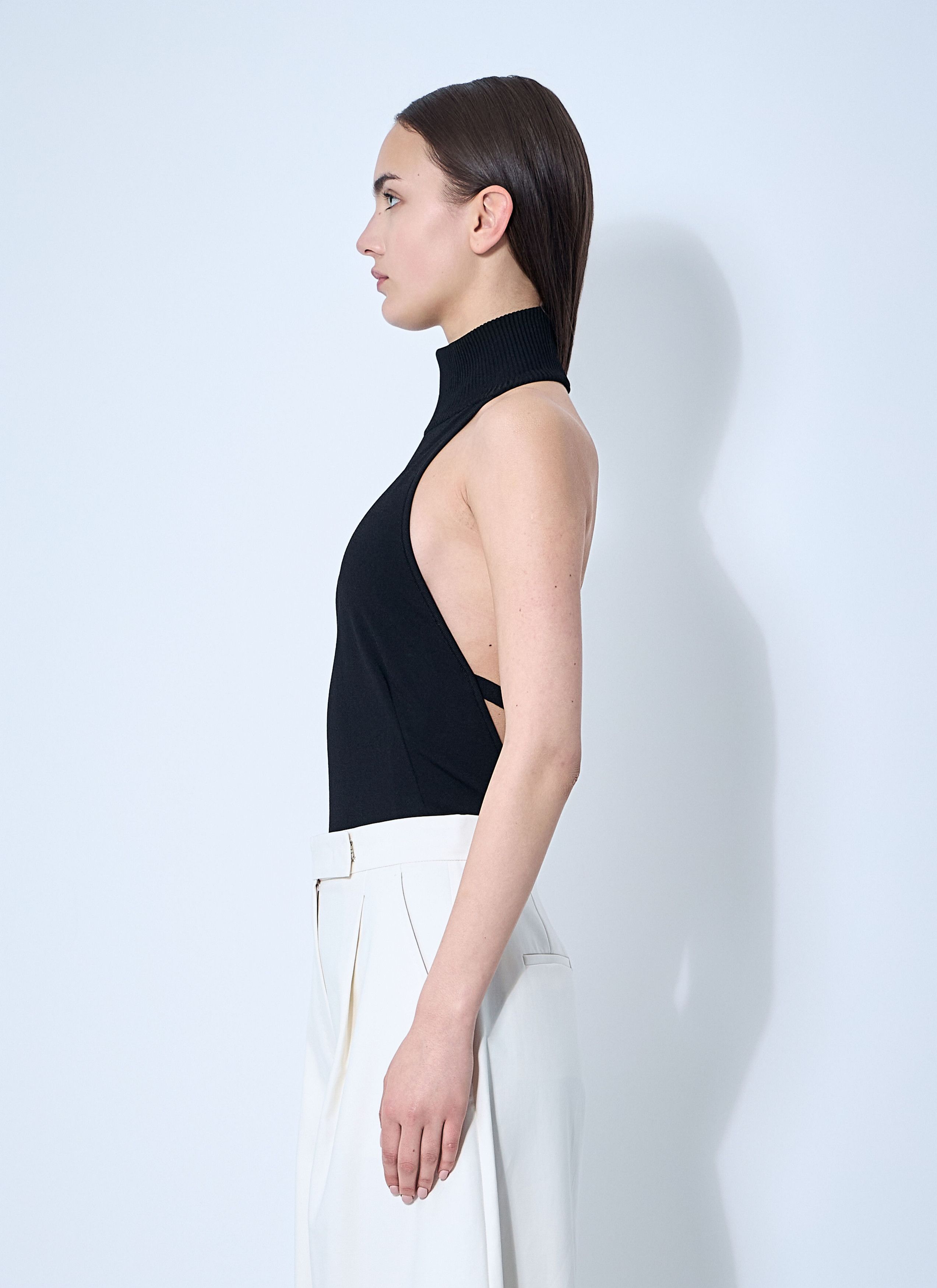 Max Mara Knit Halterneck Top Size L / US 10 / IT 46 - 3 Thumbnail