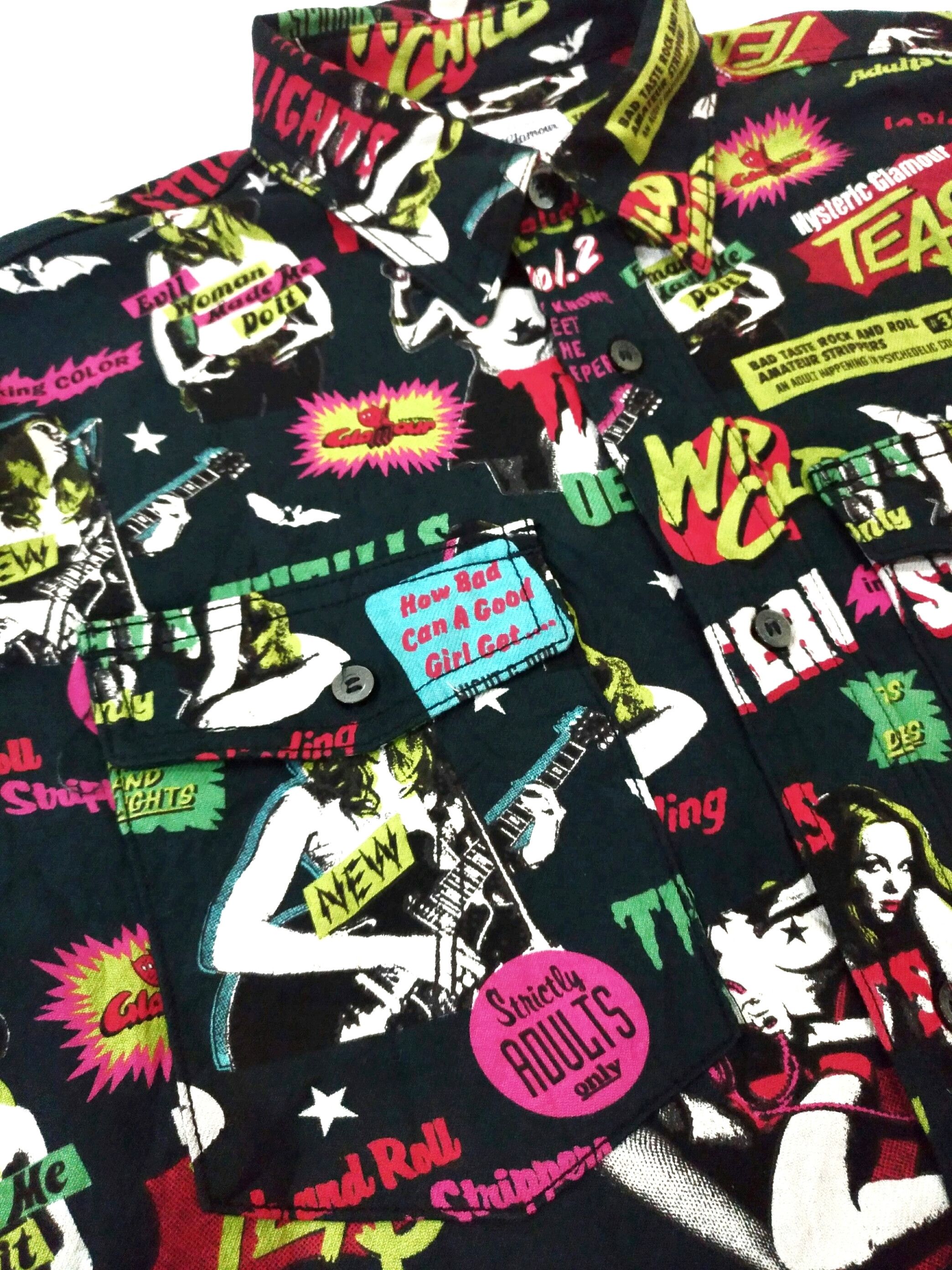 Hysteric Glamour Vintage Hysteric Glamour Thrills& Delights Long Sleeve Shirt Size US M / EU 48-50 / 2 - 4 Thumbnail