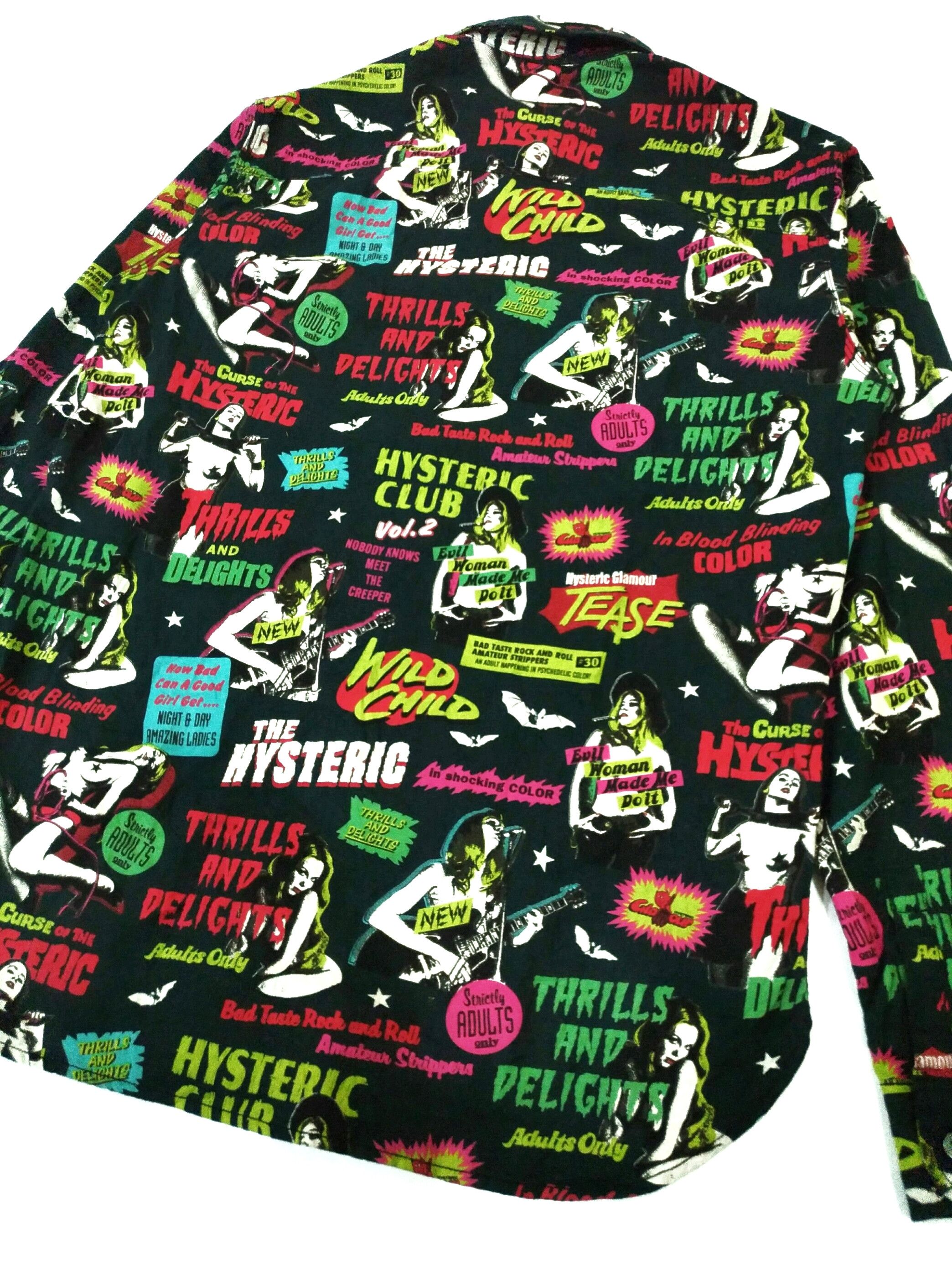 Hysteric Glamour Vintage Hysteric Glamour Thrills& Delights Long Sleeve Shirt Size US M / EU 48-50 / 2 - 9 Thumbnail