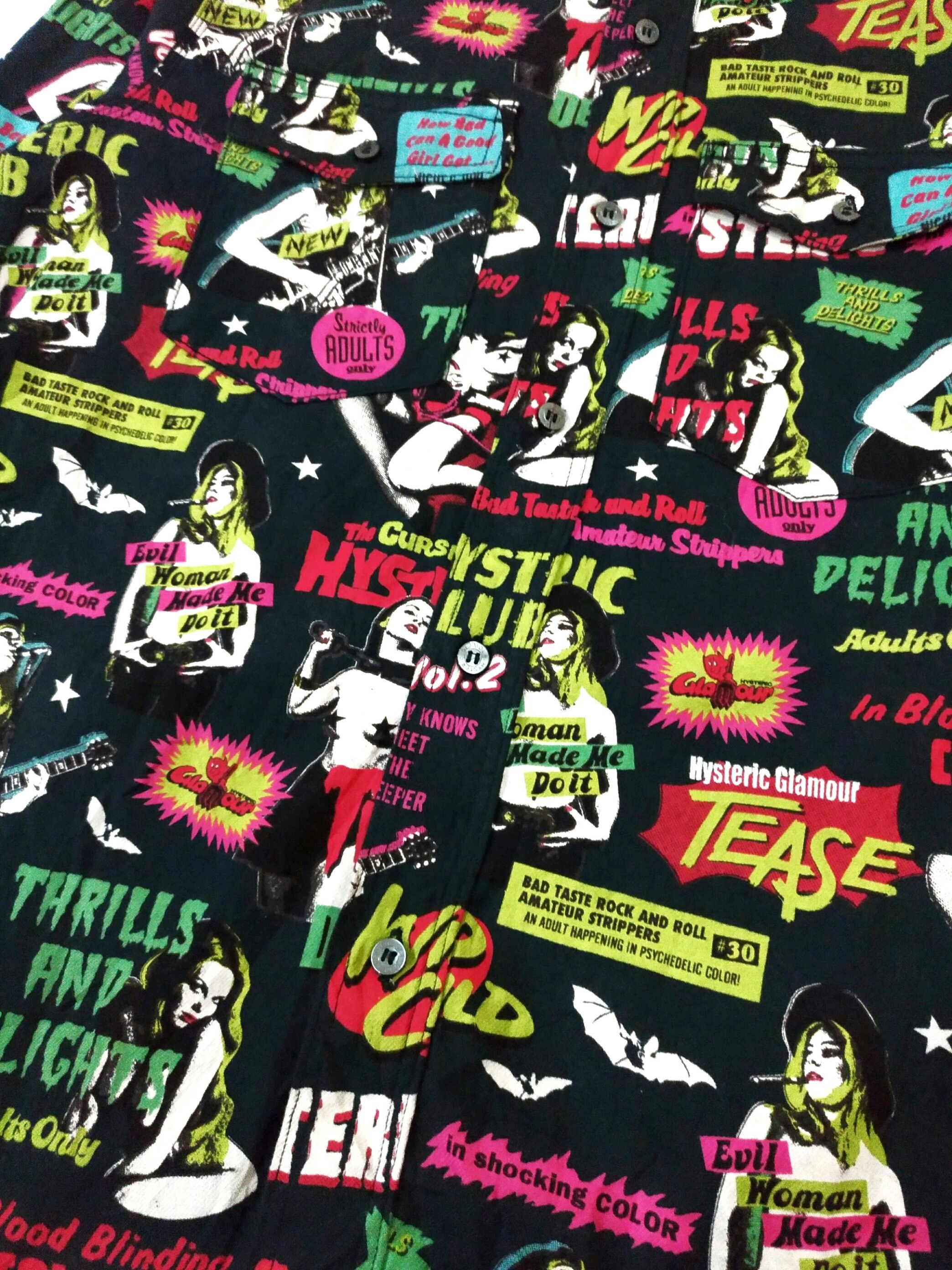 Hysteric Glamour Vintage Hysteric Glamour Thrills& Delights Long Sleeve Shirt Size US M / EU 48-50 / 2 - 8 Thumbnail
