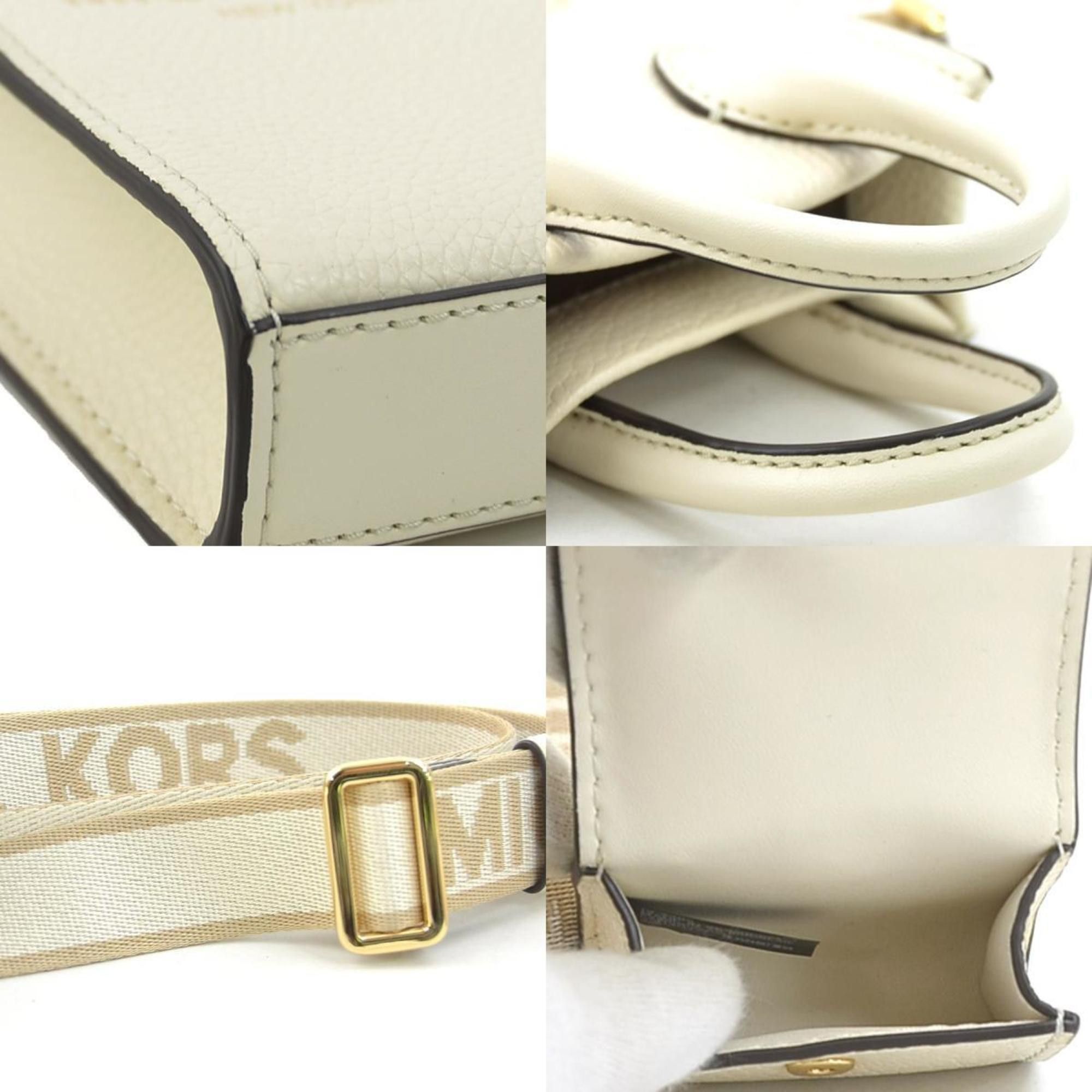 Michael Kors Michael Kors shoulder bag leather ivory women's h31036g Size ONE SIZE - 4 Thumbnail