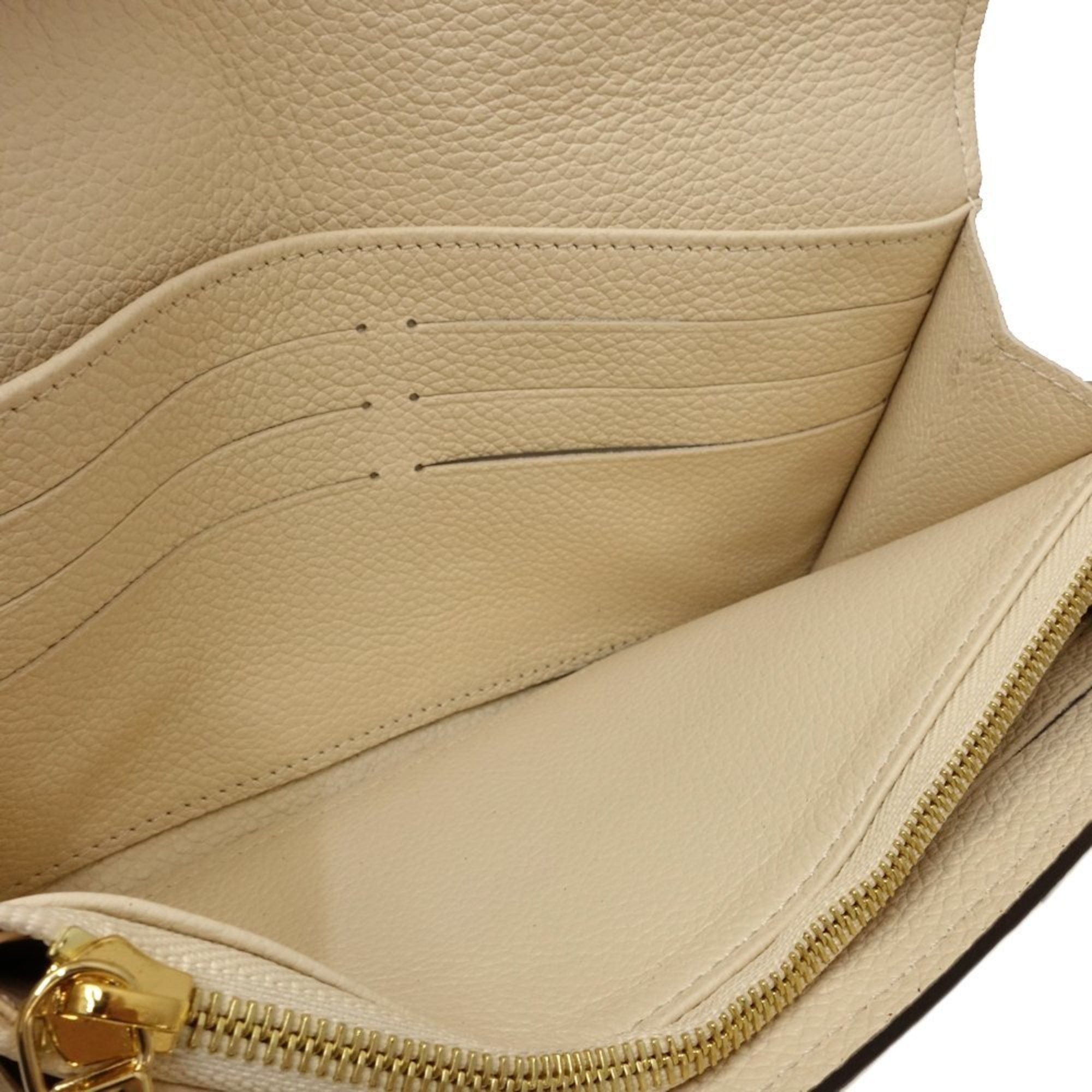Louis Vuitton Louis Vuitton Long Wallet M83276 Portefeuille Sarah Metis Monogram Empreinte Crème 181319 Size ONE SIZE - 7 Thumbnail