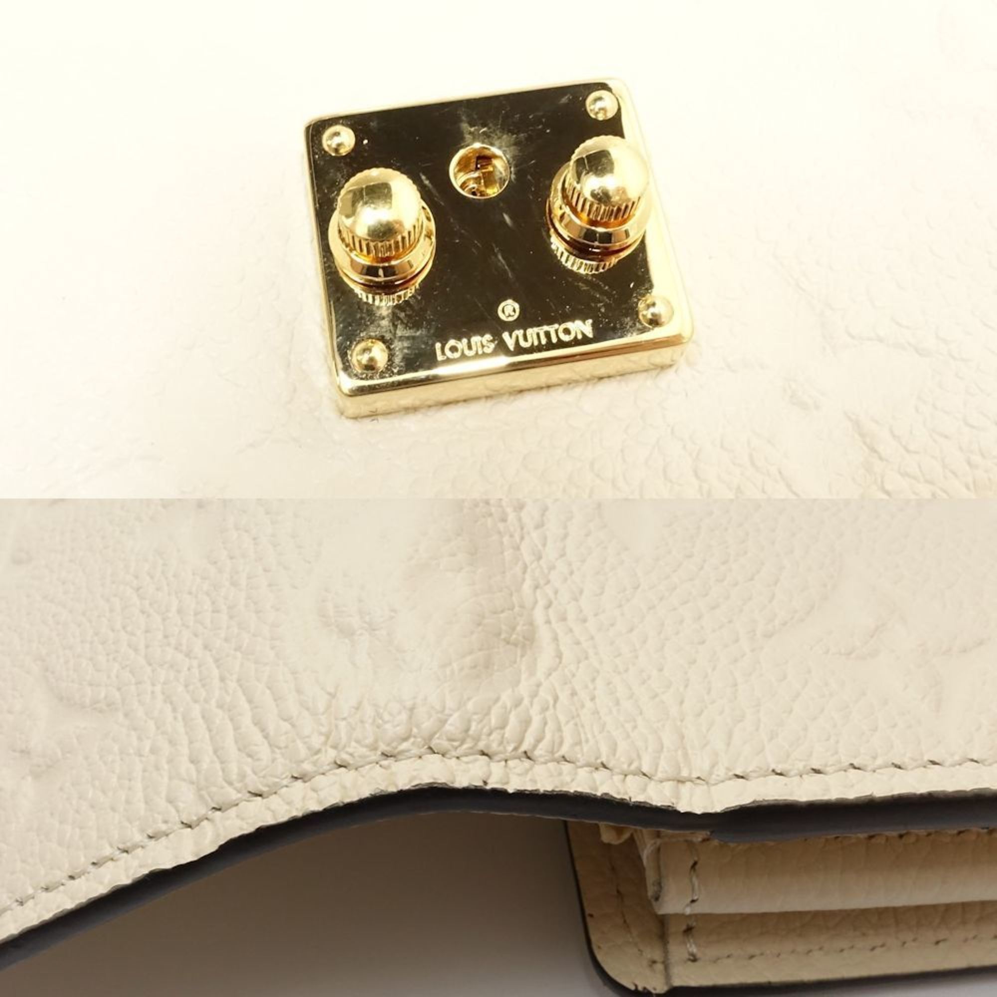 Louis Vuitton Louis Vuitton Long Wallet M83276 Portefeuille Sarah Metis Monogram Empreinte Crème 181319 Size ONE SIZE - 5 Thumbnail