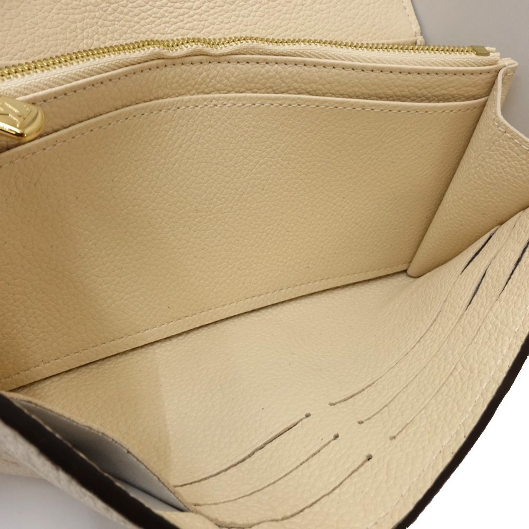 Louis Vuitton Louis Vuitton Long Wallet M83276 Portefeuille Sarah Metis Monogram Empreinte Crème 181319 Size ONE SIZE - 8 Thumbnail