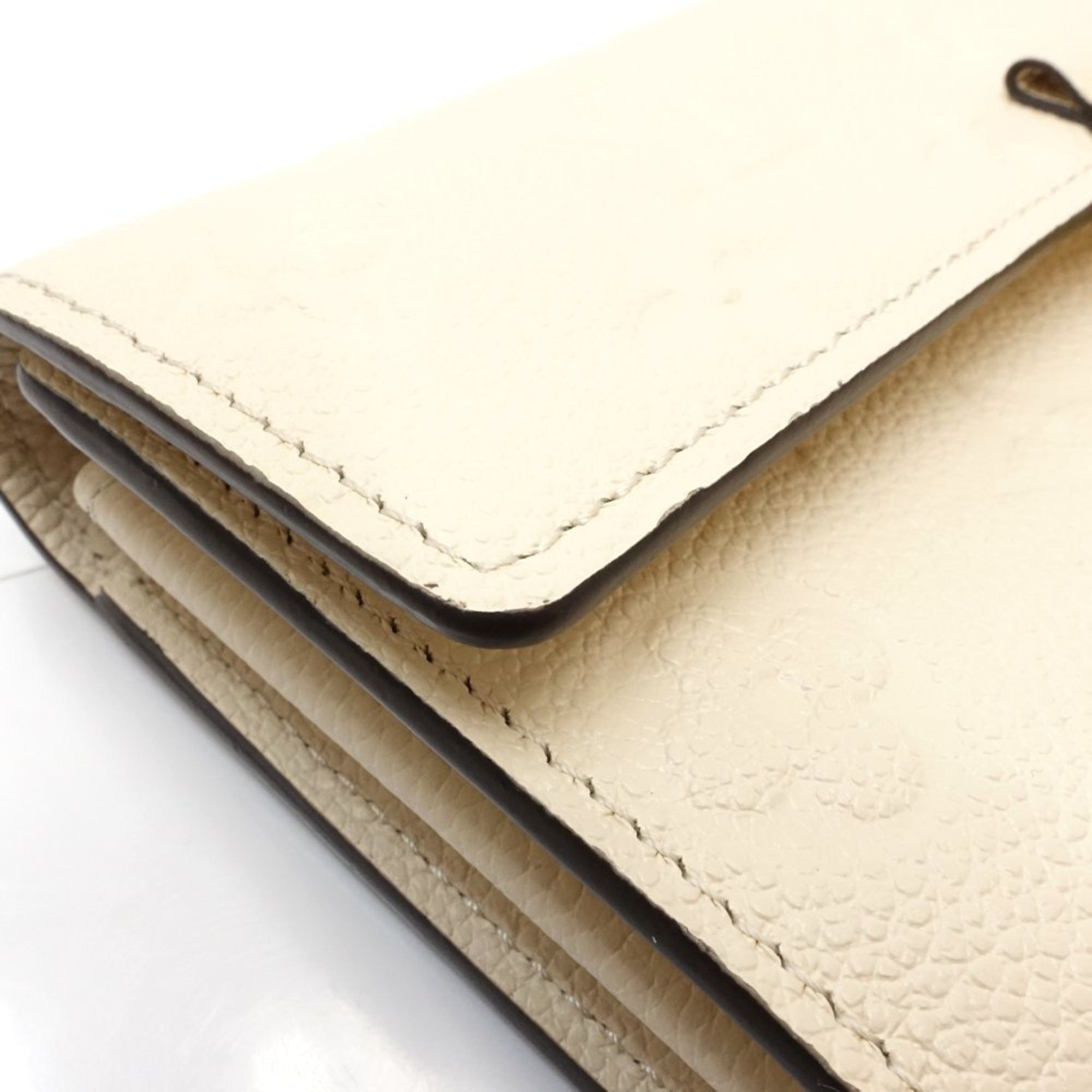 Louis Vuitton Louis Vuitton Long Wallet M83276 Portefeuille Sarah Metis Monogram Empreinte Crème 181319 Size ONE SIZE - 4 Thumbnail