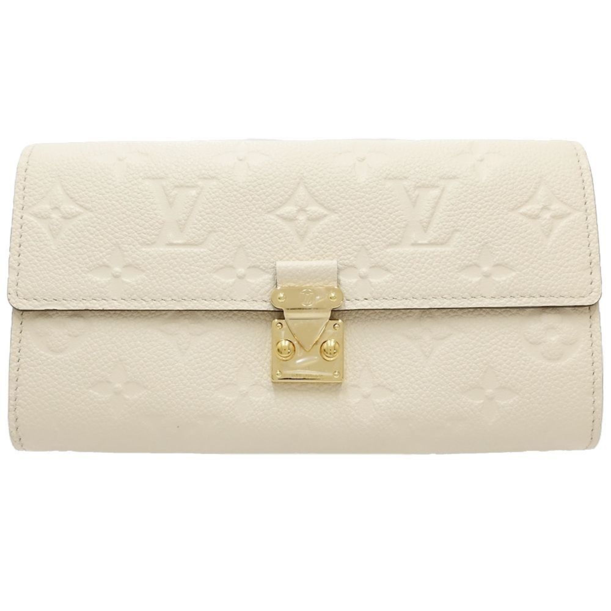 Louis Vuitton Louis Vuitton Long Wallet M83276 Portefeuille Sarah Metis Monogram Empreinte Crème 181319 Size ONE SIZE - 10 Thumbnail