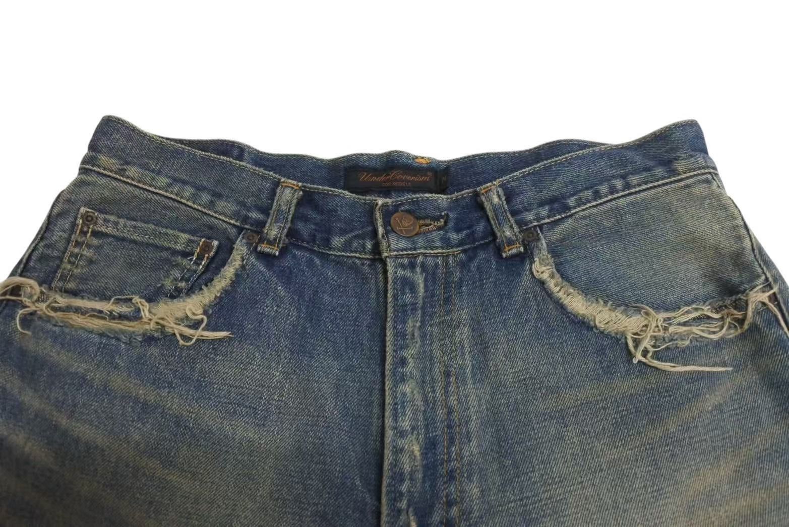 Undercover UNDERCOVER Distressed Denim Pants Size M Size US 32 / EU 48 - 3 Thumbnail
