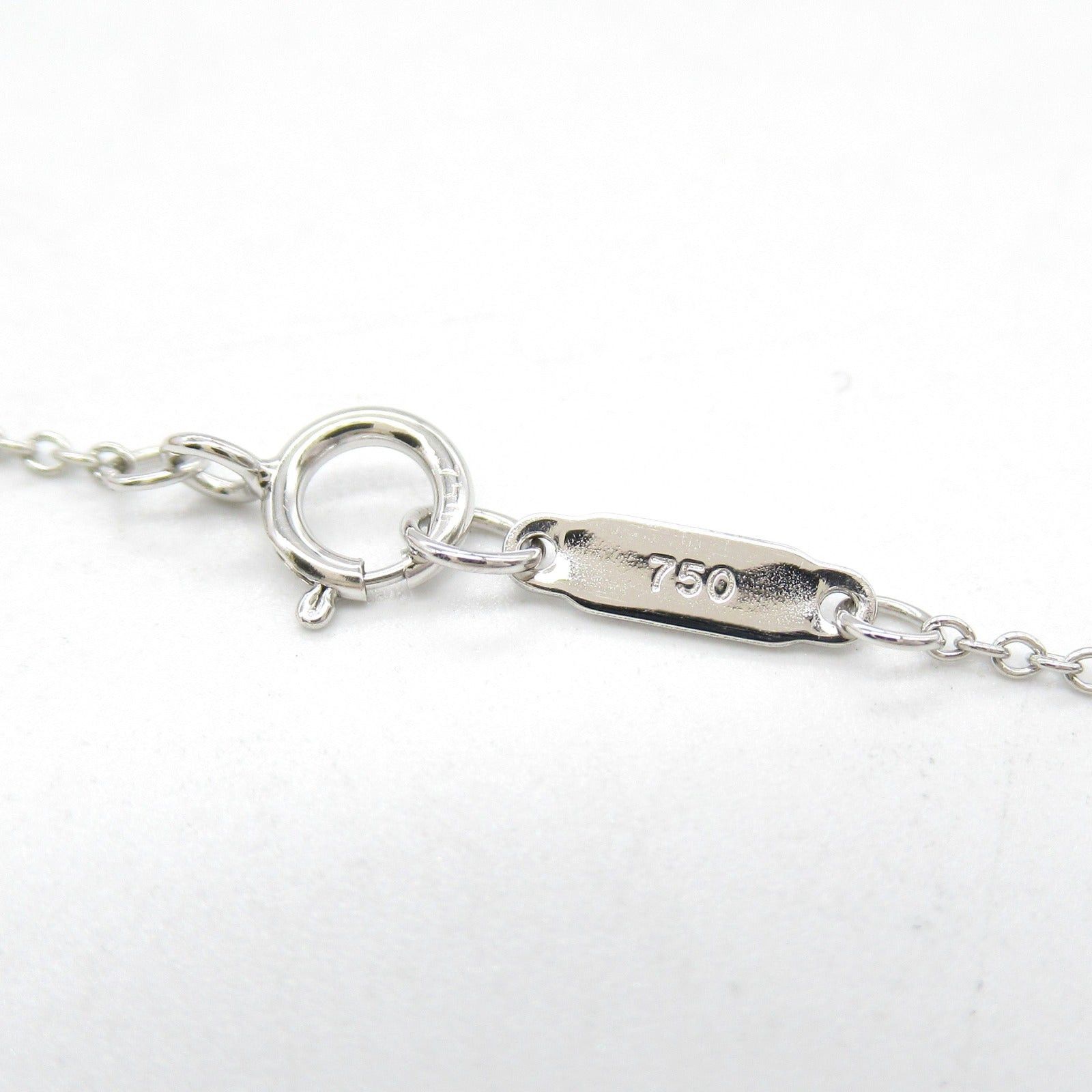 Tiffany & Co. Tiffany Co Metro Heart Necklace Diamond K18Wg (White Gold) Clear Size ONE SIZE - 5 Thumbnail