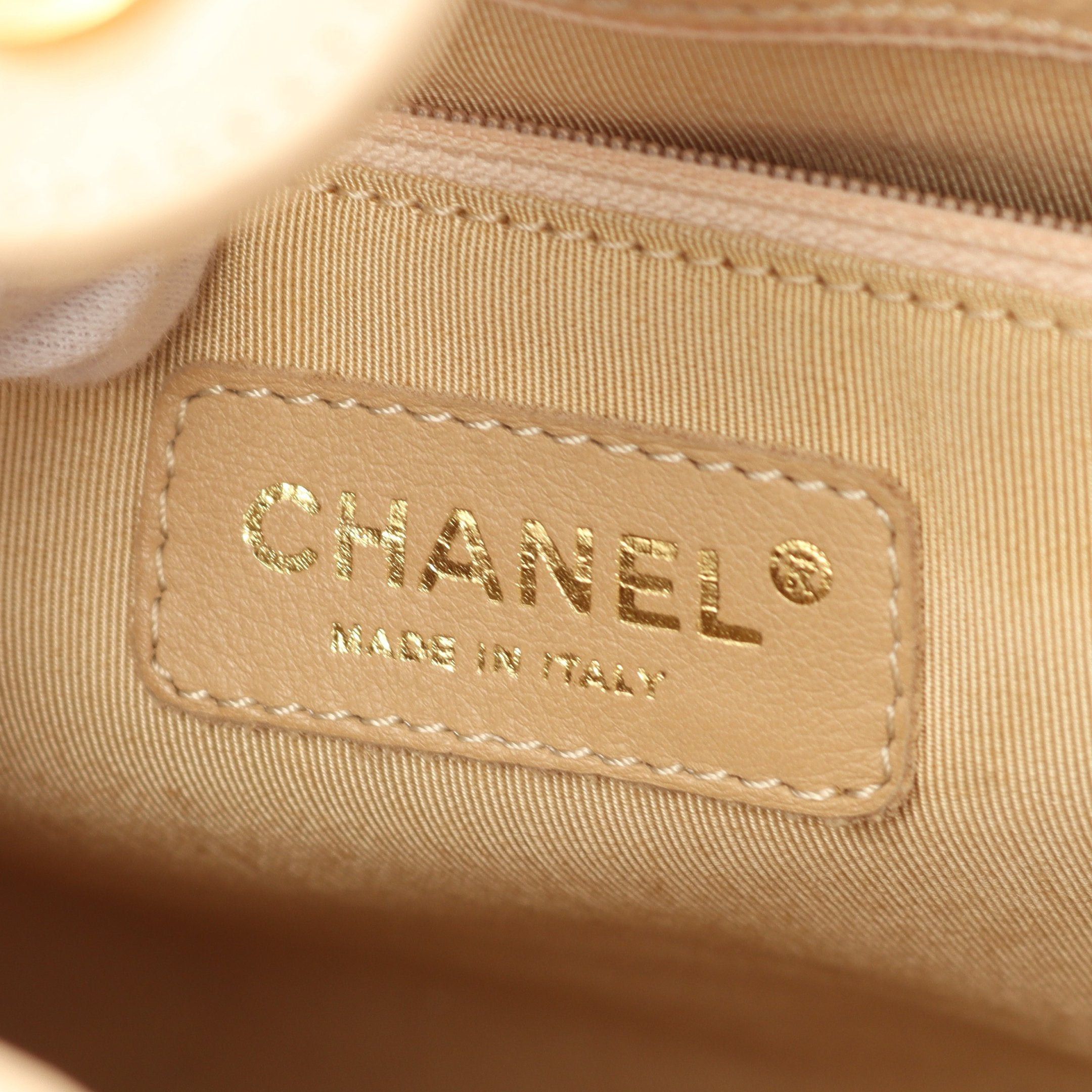 Chanel Chanel Matelasse Pst Chain Shoulder Bag Tote Caviar Skin Beige Gold Hardware Size ONE SIZE - 4 Thumbnail