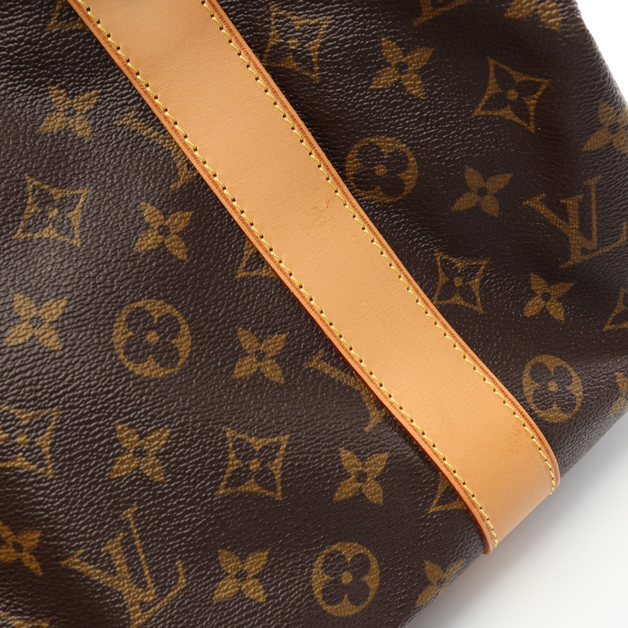 Louis Vuitton Louis Vuitton Carryall Monogram Boston Bag Leather Brown Size ONE SIZE - 9 Thumbnail
