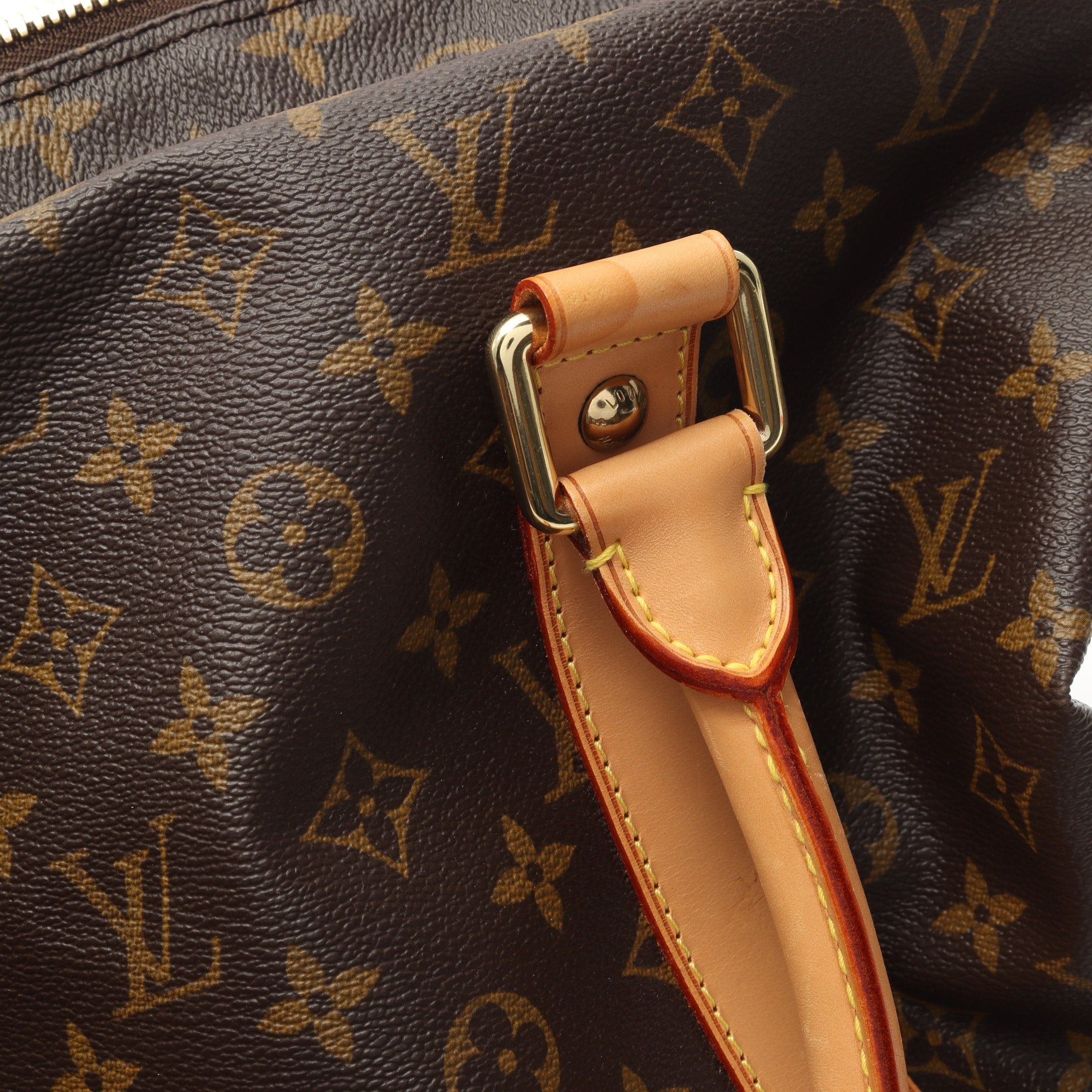 Louis Vuitton Louis Vuitton Carryall Monogram Boston Bag Leather Brown Size ONE SIZE - 10 Thumbnail
