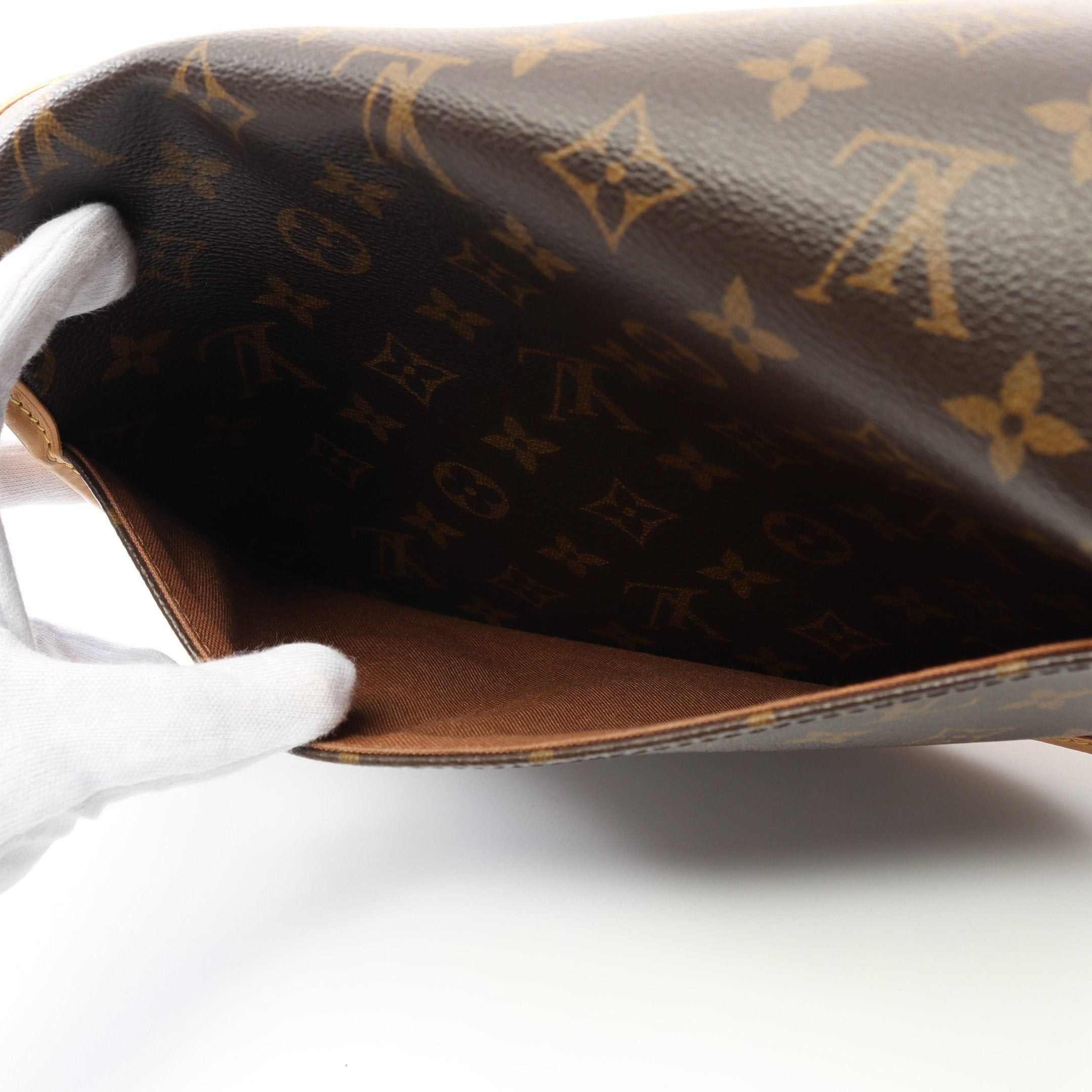 Louis Vuitton Louis Vuitton Sologne Monogram Shoulder Bag Leather Brown Size ONE SIZE - 10 Thumbnail