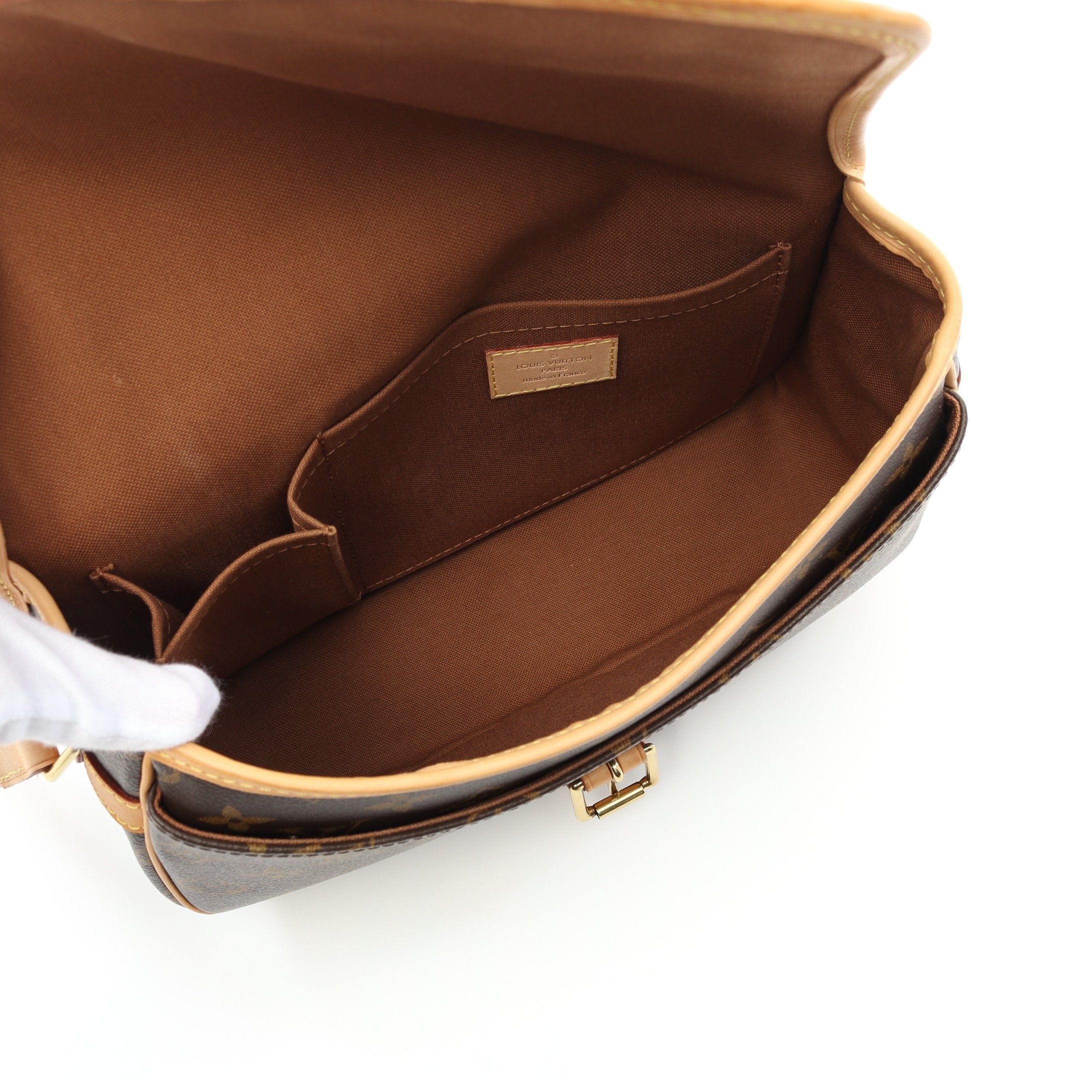 Louis Vuitton Louis Vuitton Sologne Monogram Shoulder Bag Leather Brown Size ONE SIZE - 3 Thumbnail