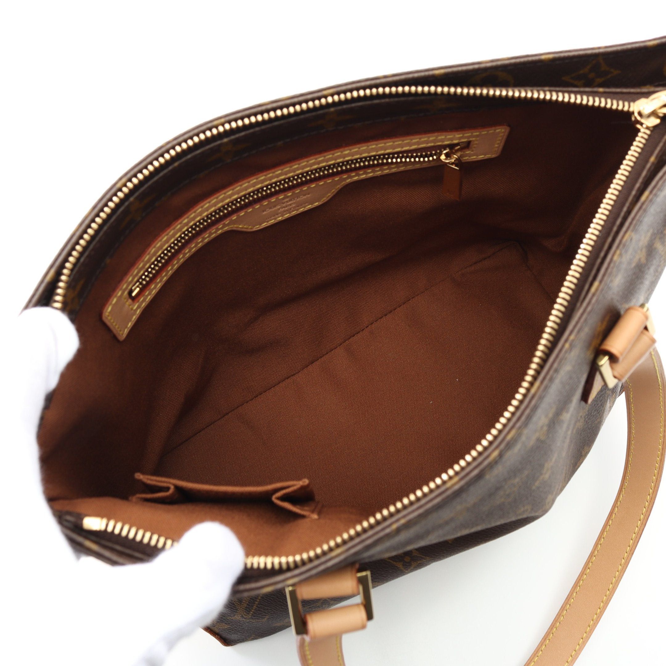 Louis Vuitton Louis Vuitton Cabas Piano Monogram Shoulder Bag Leather Brown Size ONE SIZE - 3 Thumbnail