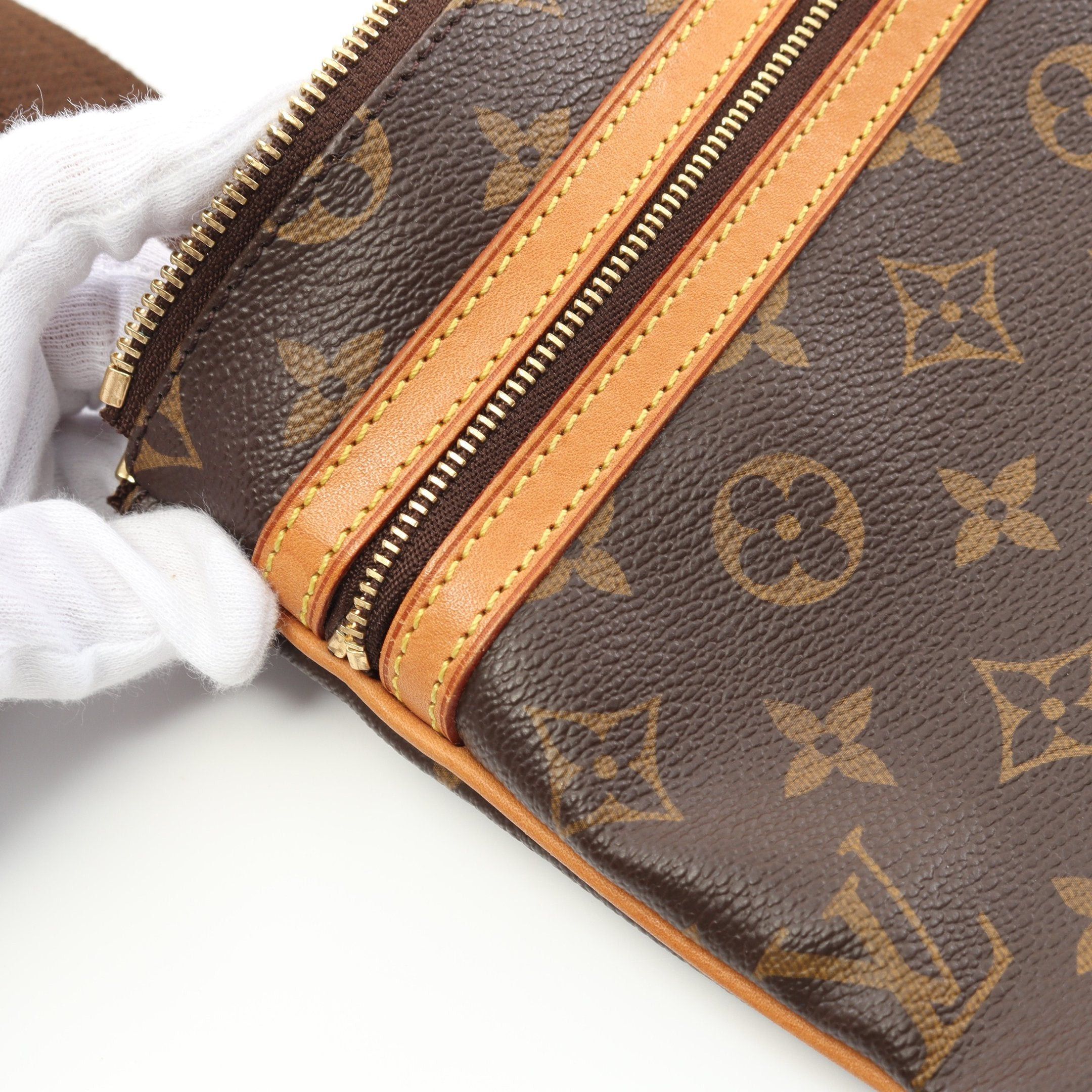 Louis Vuitton Louis Vuitton Pochette Bosphore Monogram Shoulder Bag Leather Brown Size ONE SIZE - 7 Thumbnail